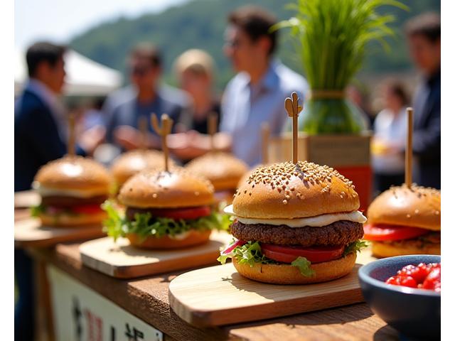 ケータリングイベントのバーガーバー