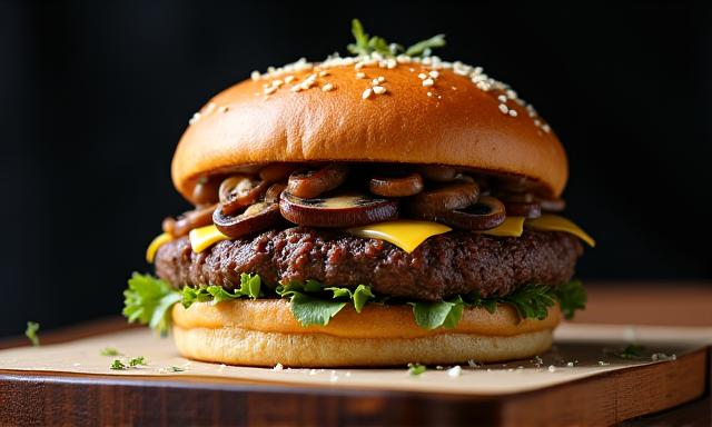 トリュフマッシュルームバーガー